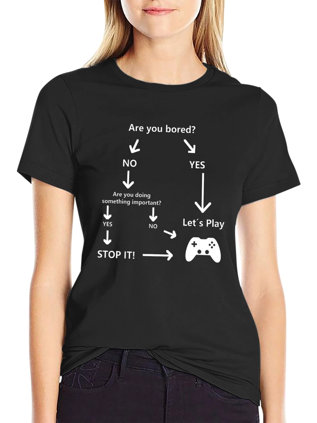 Funny Gamer T-Shirt - Are You Bored? Play!