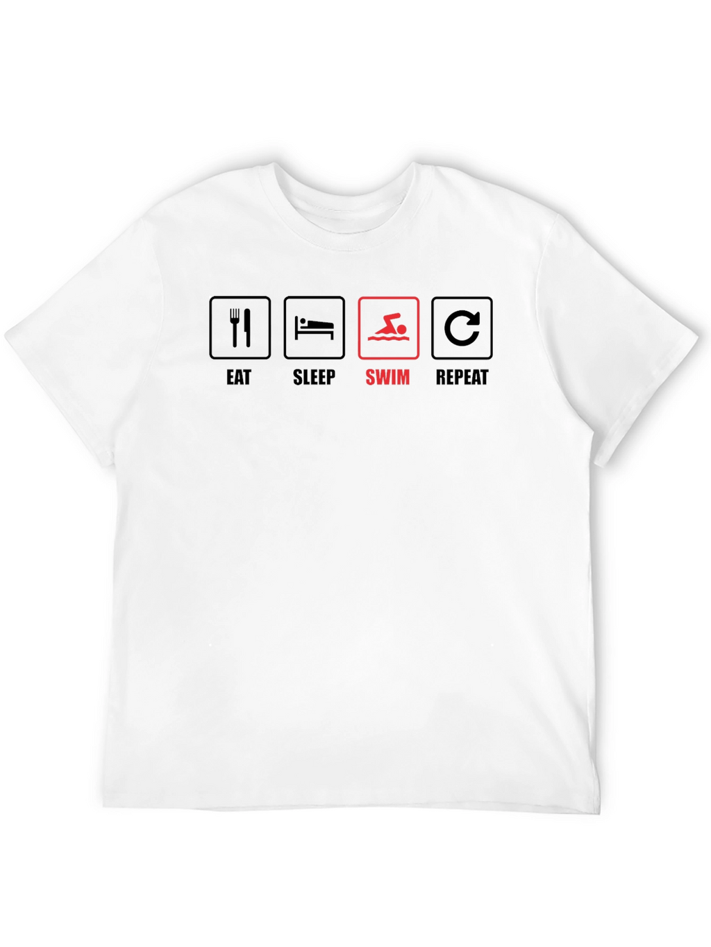 Eat Sleep Swim Repeat Graphic T-Shirt