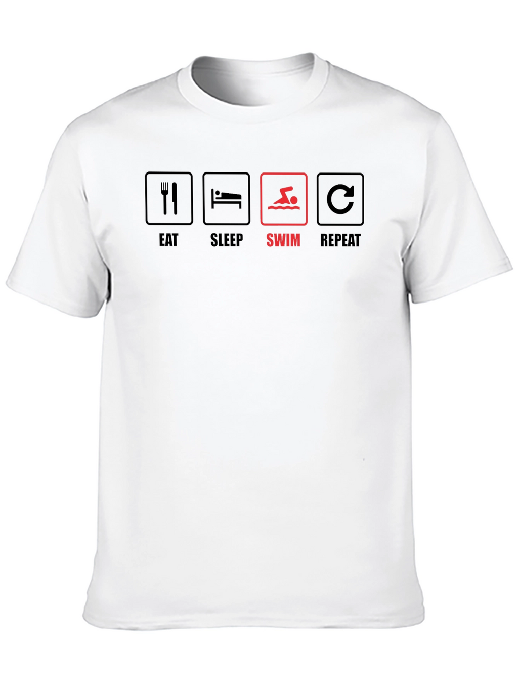 Eat Sleep Swim Repeat Graphic T-Shirt