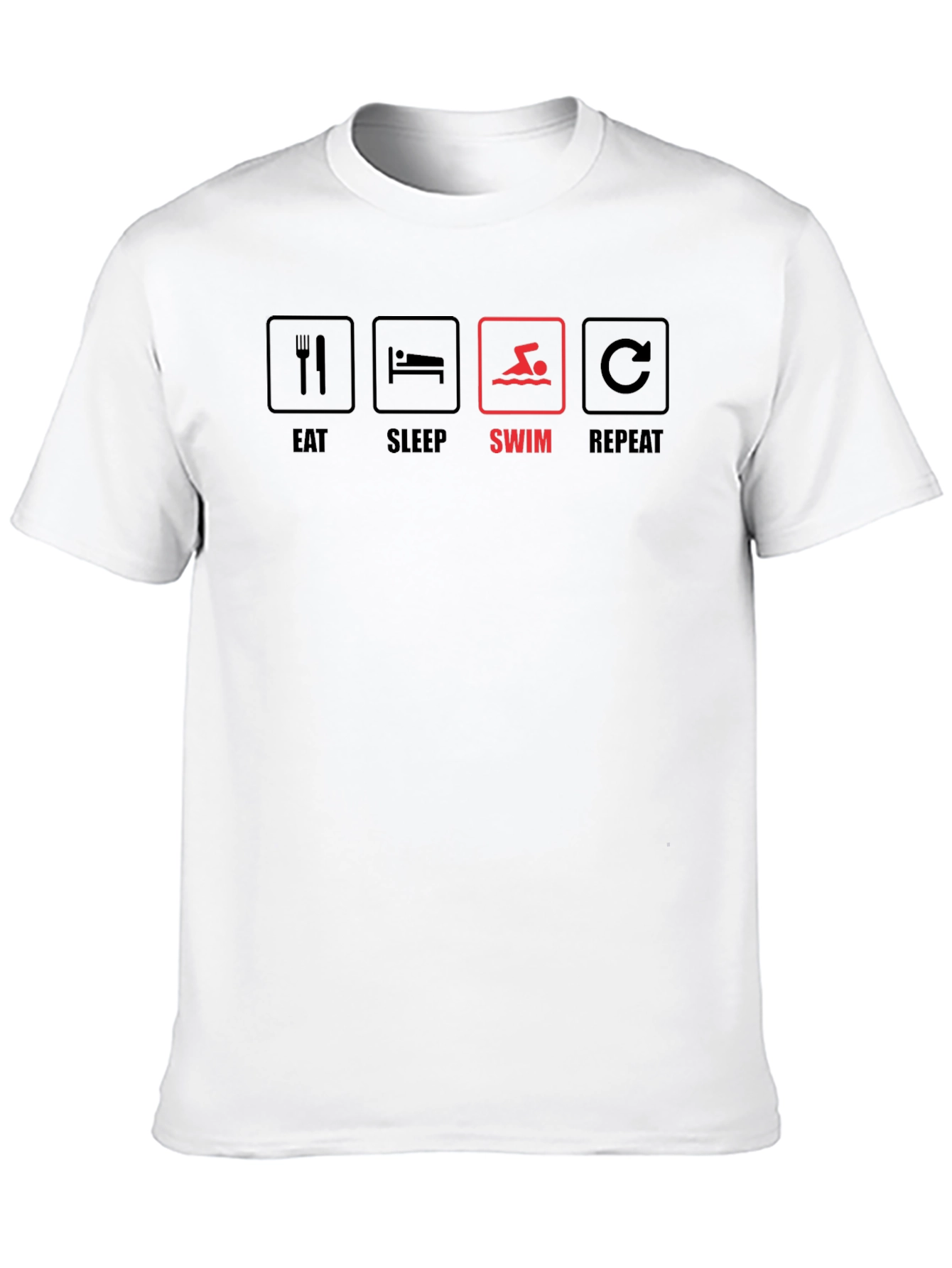 Eat Sleep Swim Repeat Graphic T-Shirt
