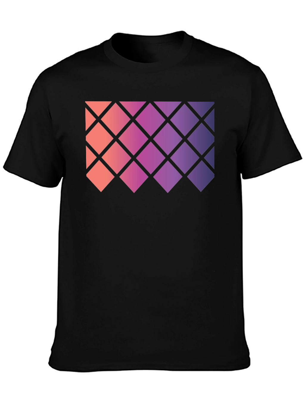 Geometric Gradient Rhombus Tee