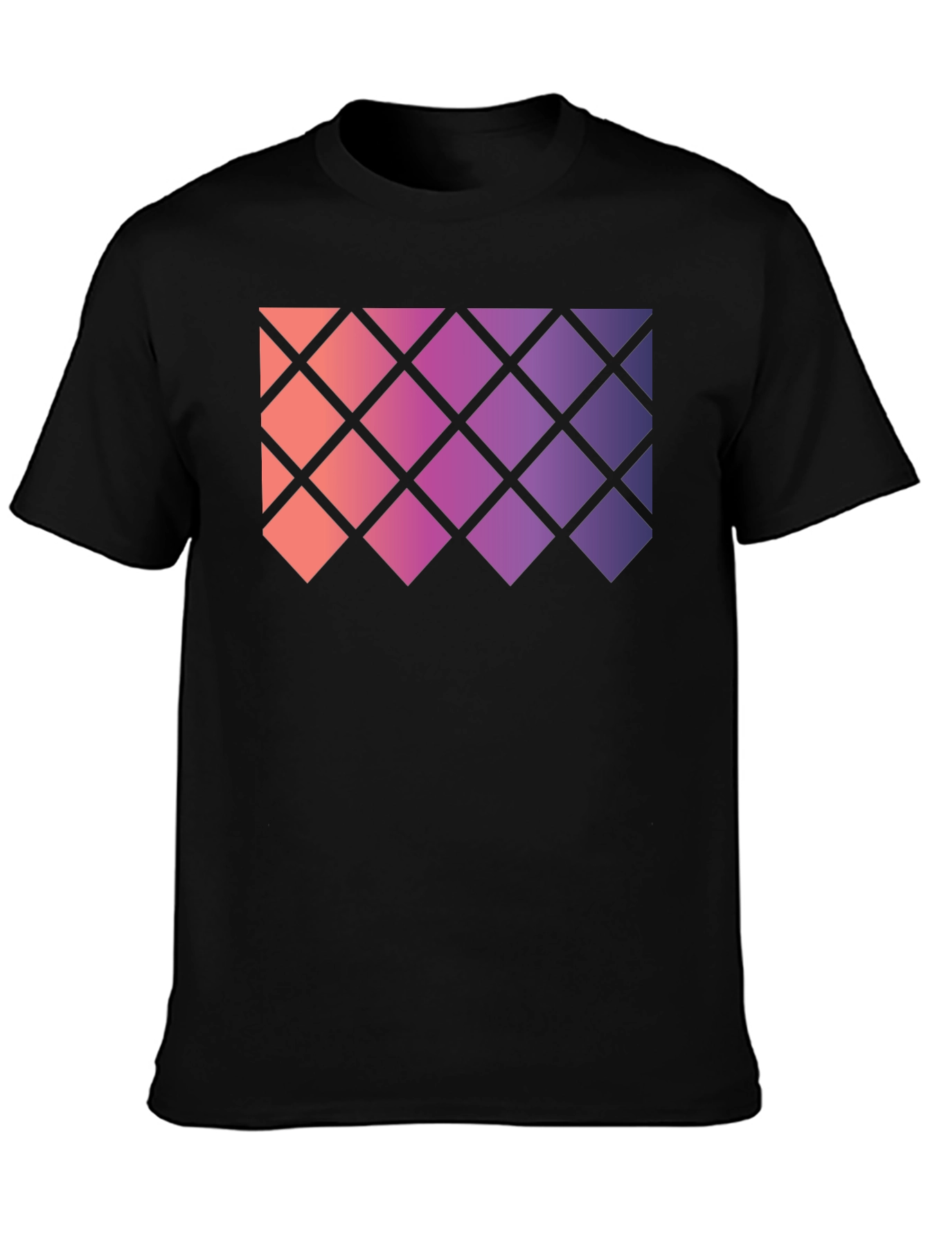 Geometric Gradient Rhombus Tee