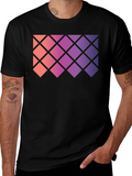 Geometric Gradient Rhombus Tee