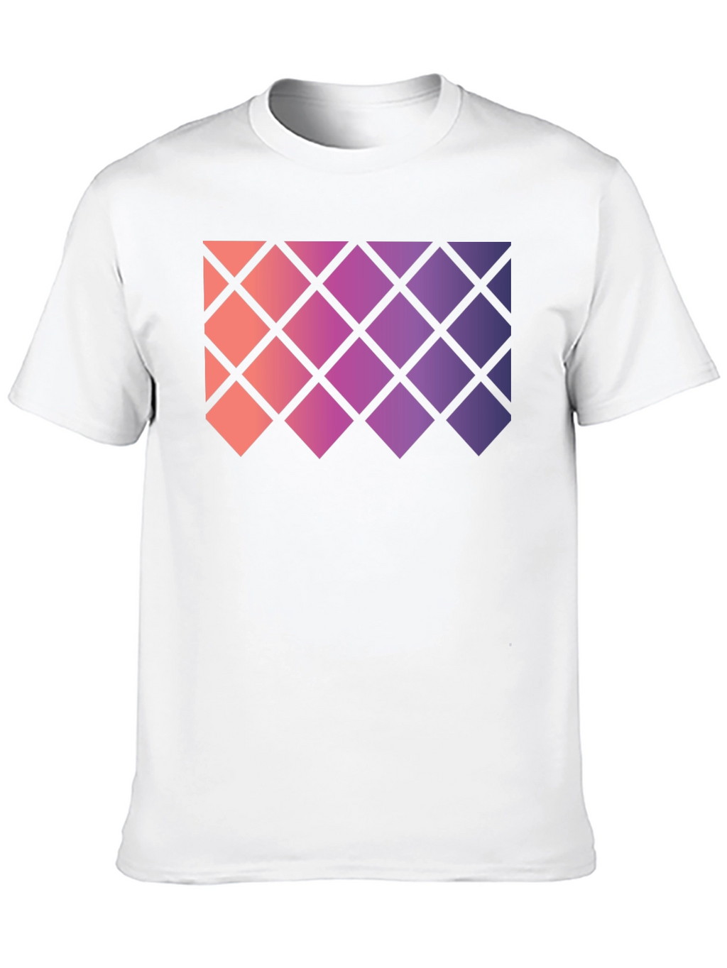 Geometric Gradient Rhombus Tee
