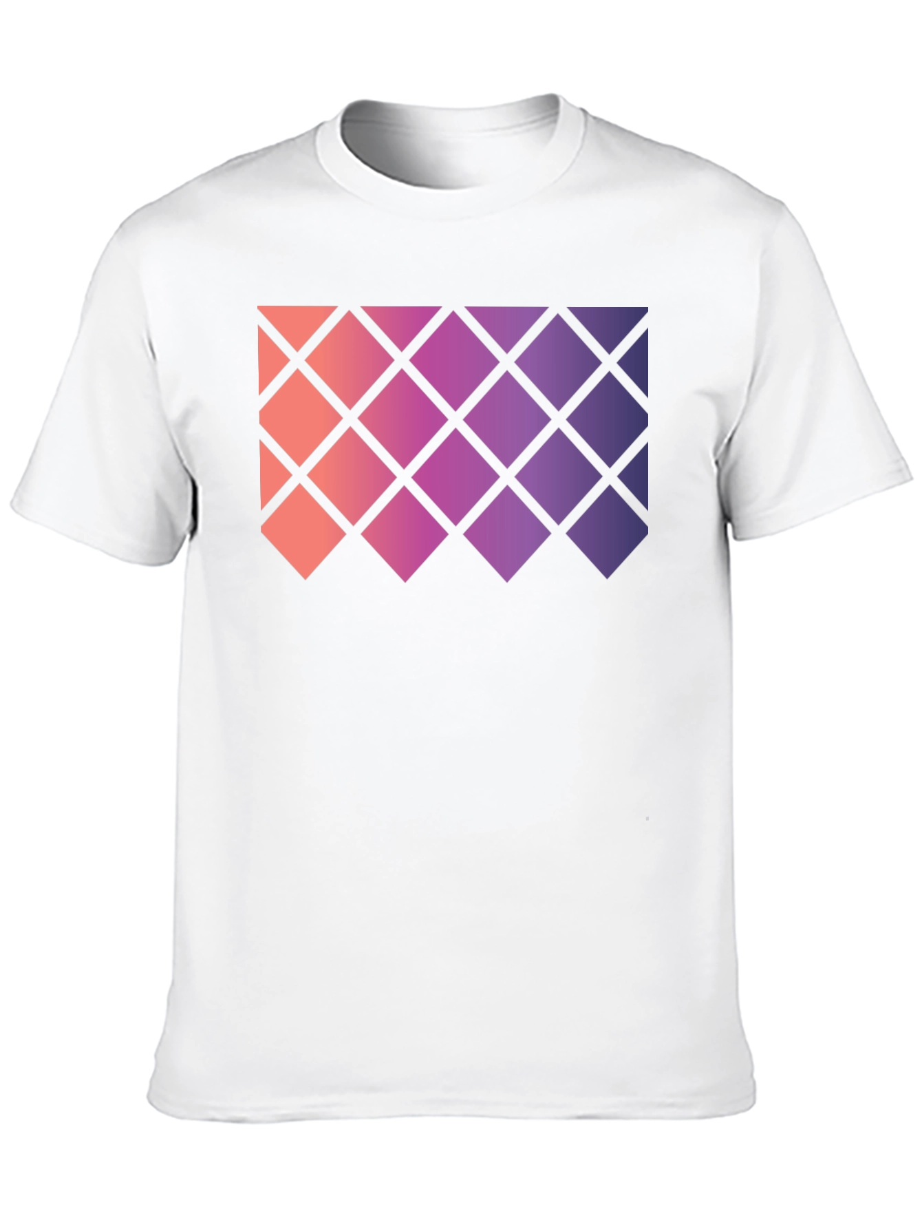 Geometric Gradient Rhombus Tee