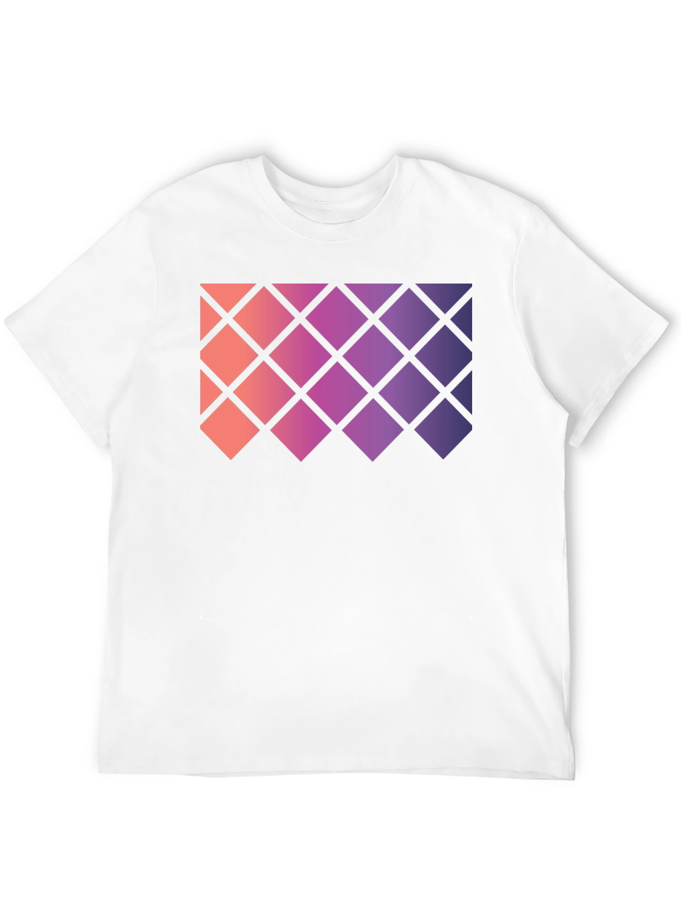 Geometric Gradient Rhombus Tee