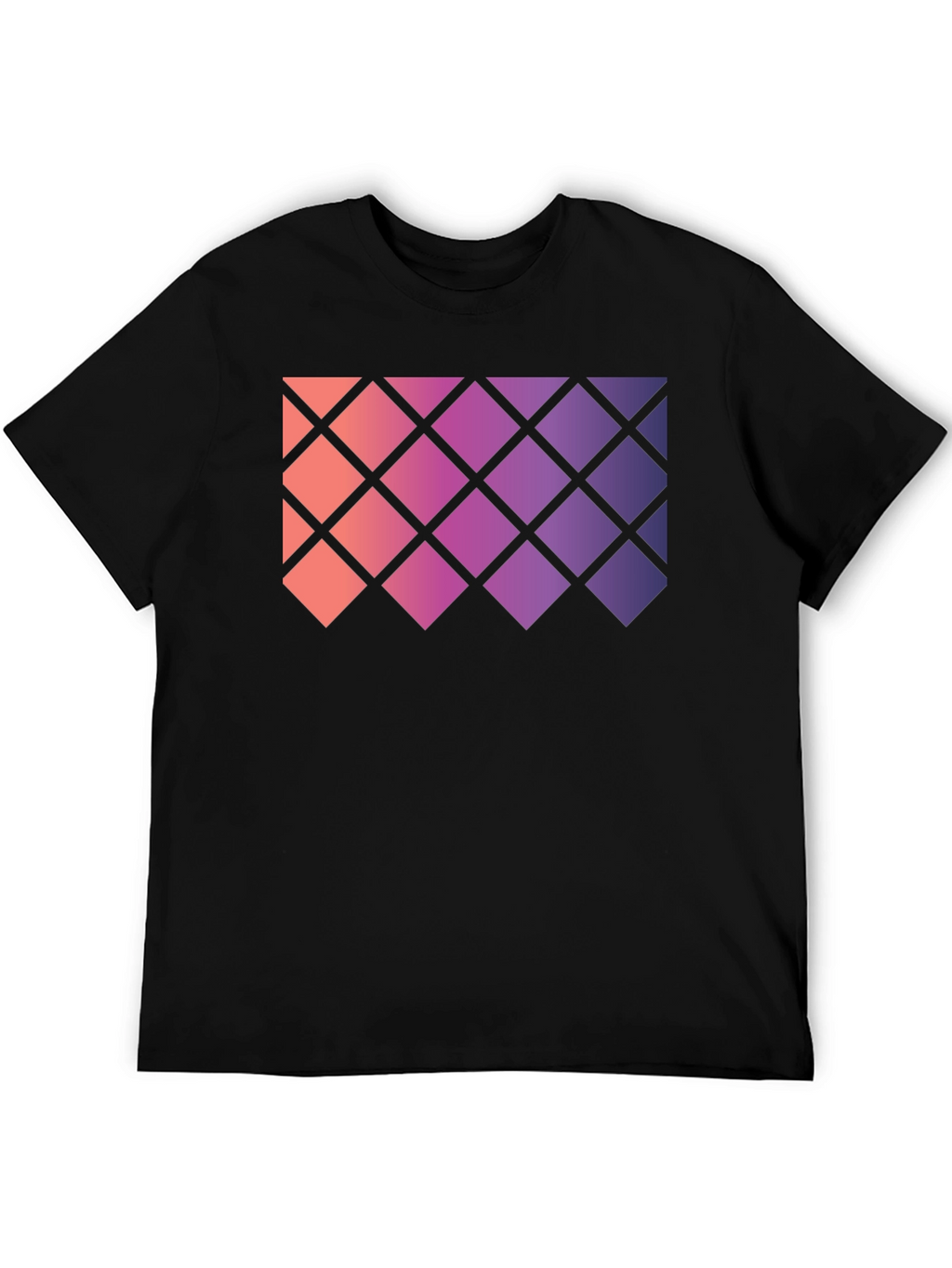 Geometric Gradient Rhombus Tee