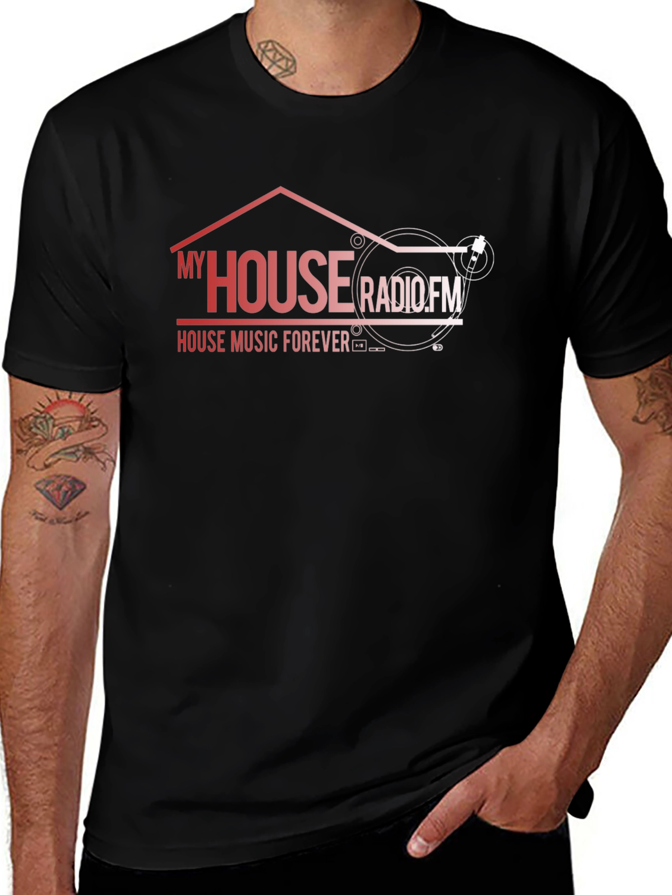My House Radio.FM Graphic T-Shirt - House Music Forever