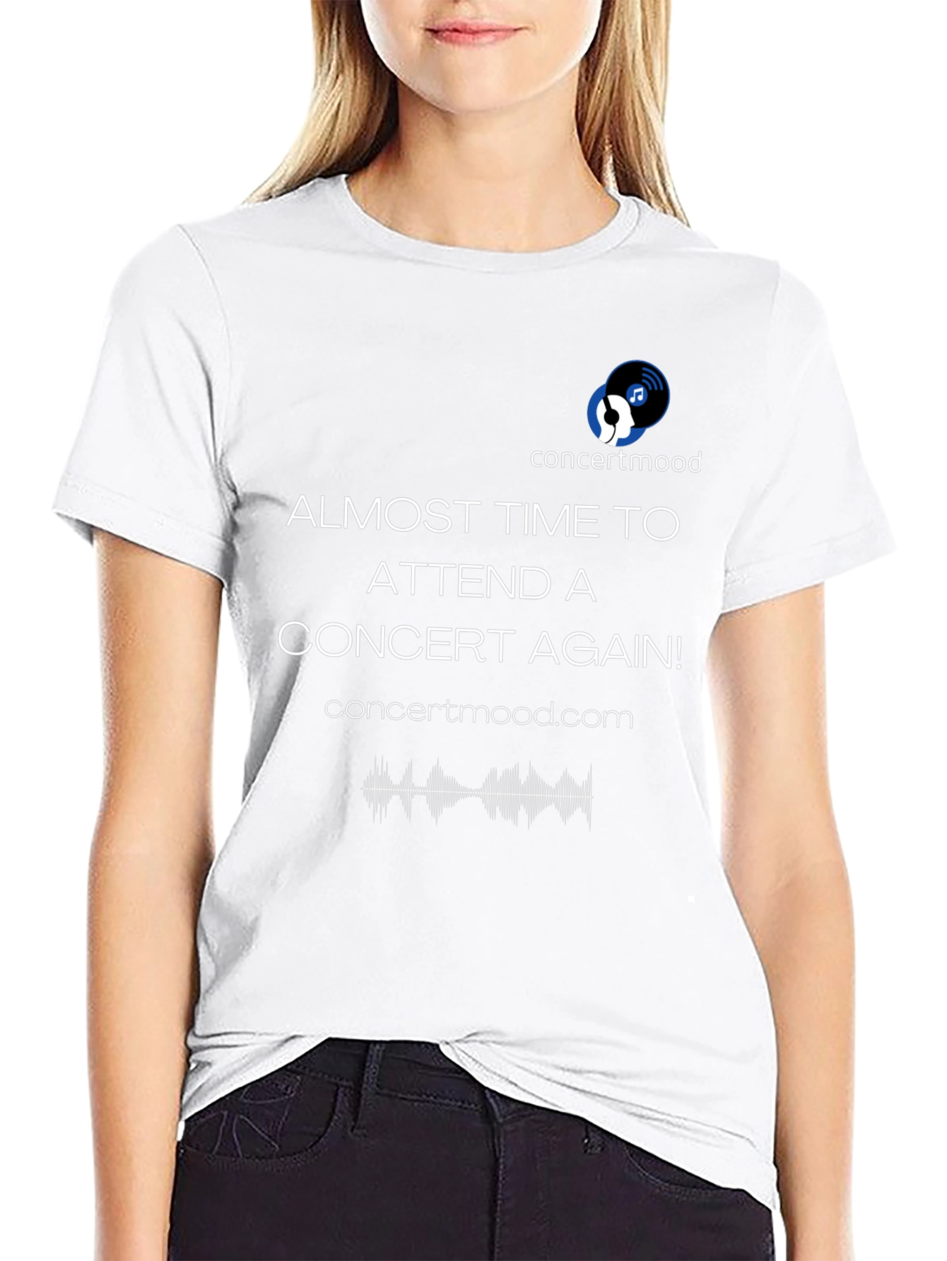 Concertmood Black T-Shirt - Almost Time To Attend!