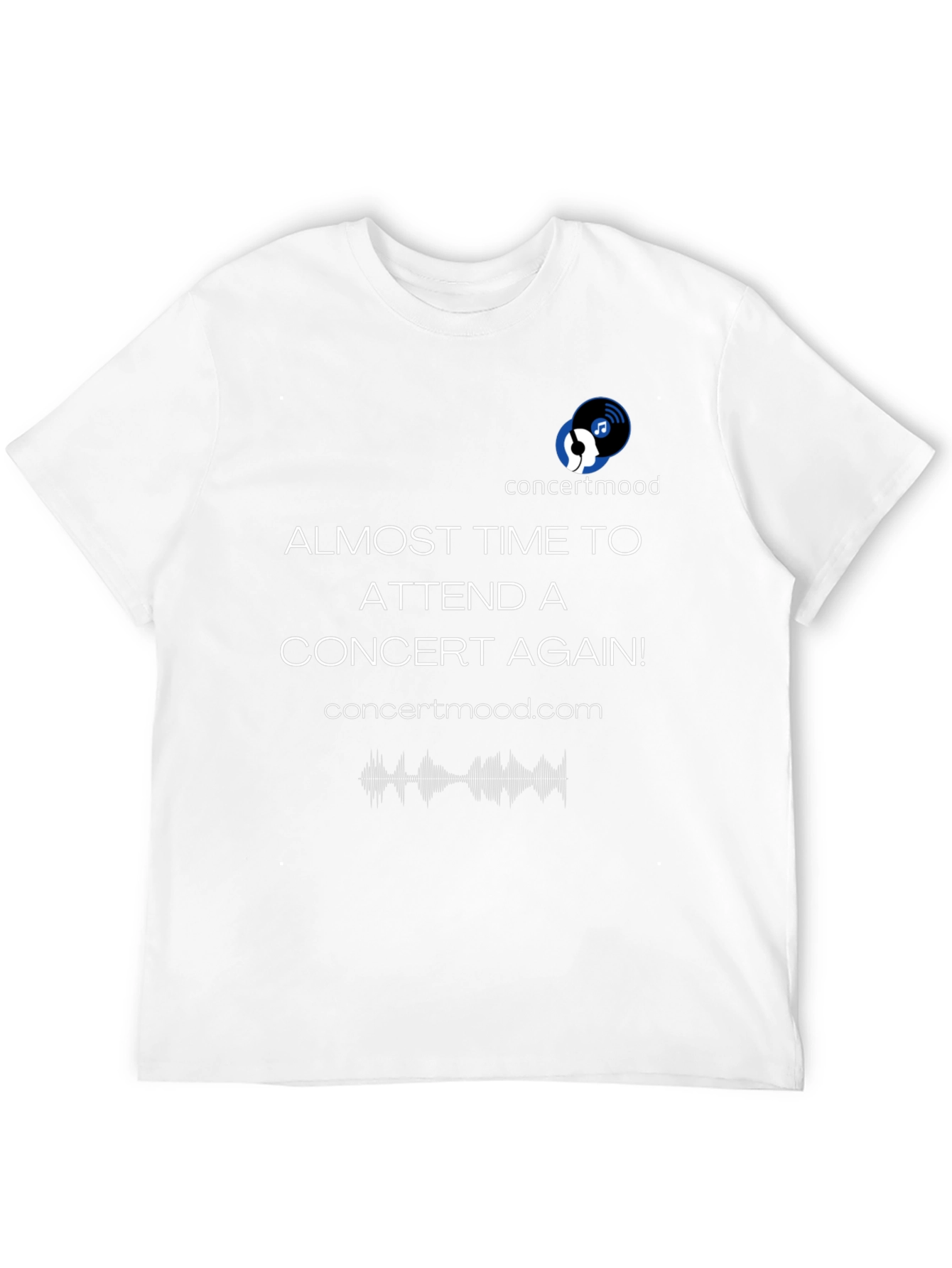 Concertmood Black T-Shirt - Almost Time To Attend!