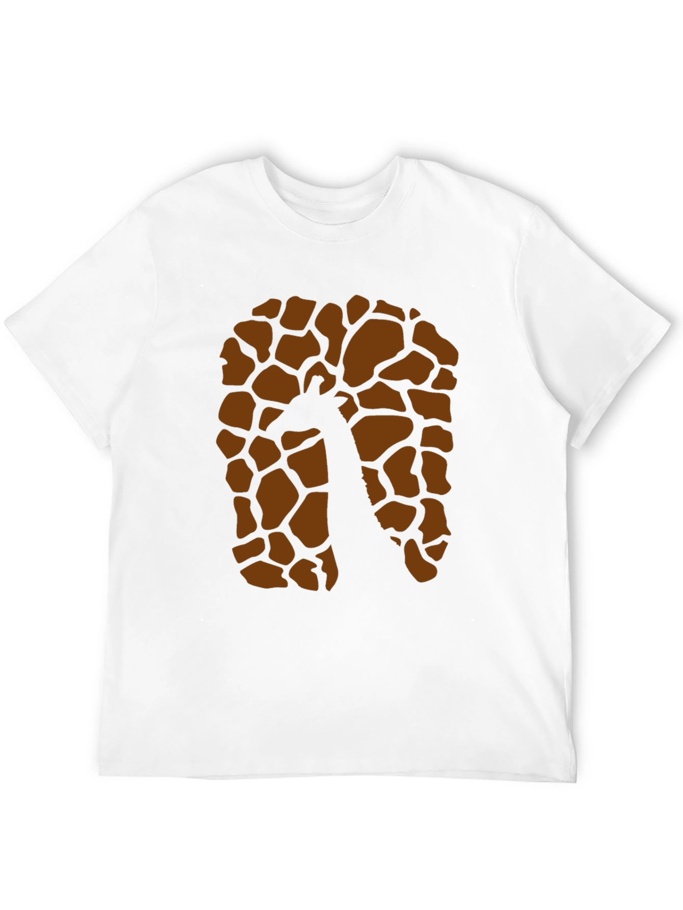 Giraffe Print Black Graphic Tee