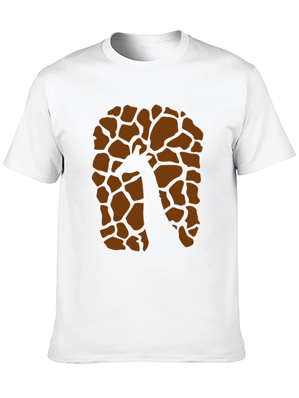 Giraffe Print Black Graphic Tee
