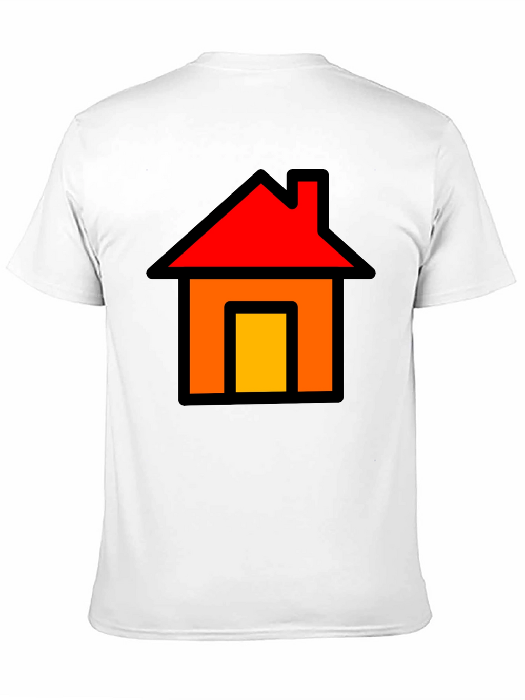 Home Icon Graphic Tee - Black Cotton T-Shirt