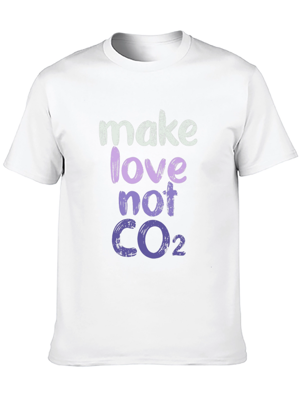 Make Love Not CO2 Graphic Tee - Eco-Friendly Fashion