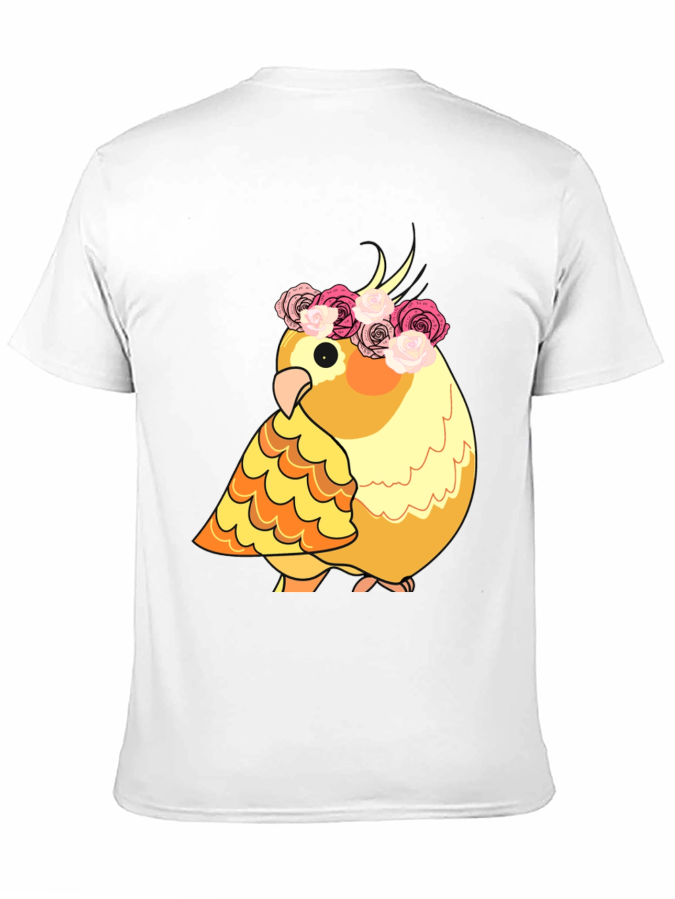 Cockatiel in Floral Crown T-Shirt
