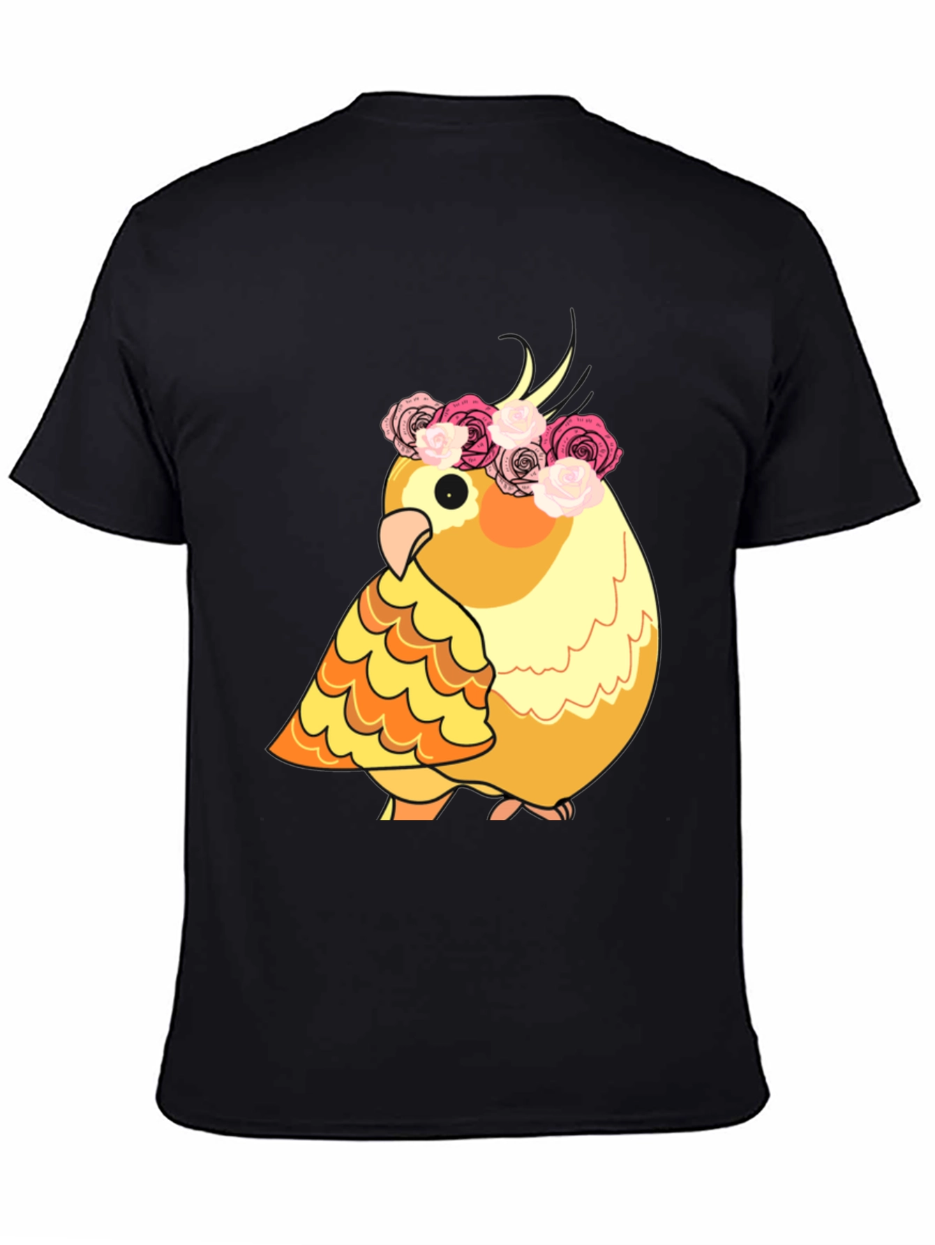 Cockatiel in Floral Crown T-Shirt