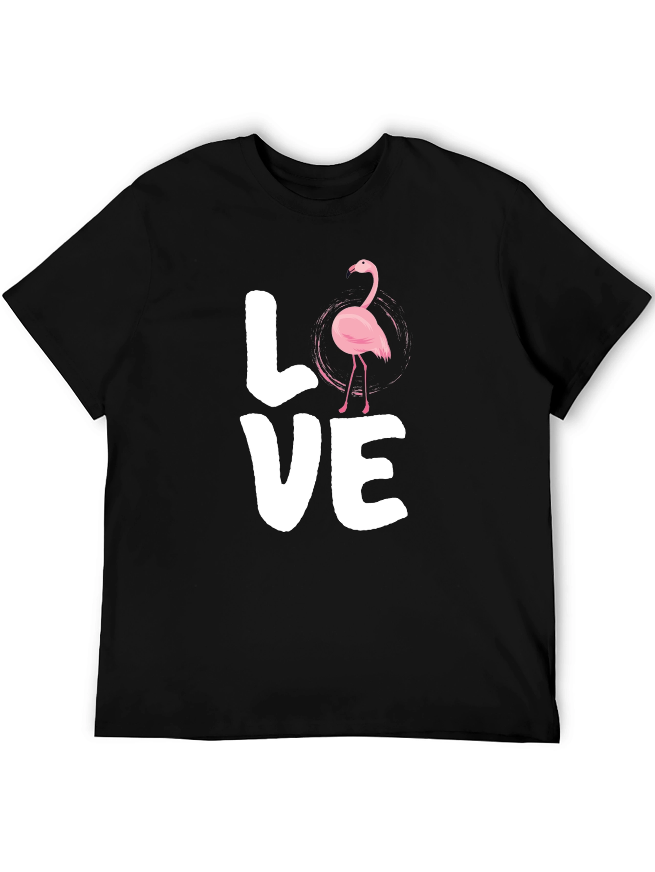 Flamingo Love Graphic Tee - Trendy Casual Shirt