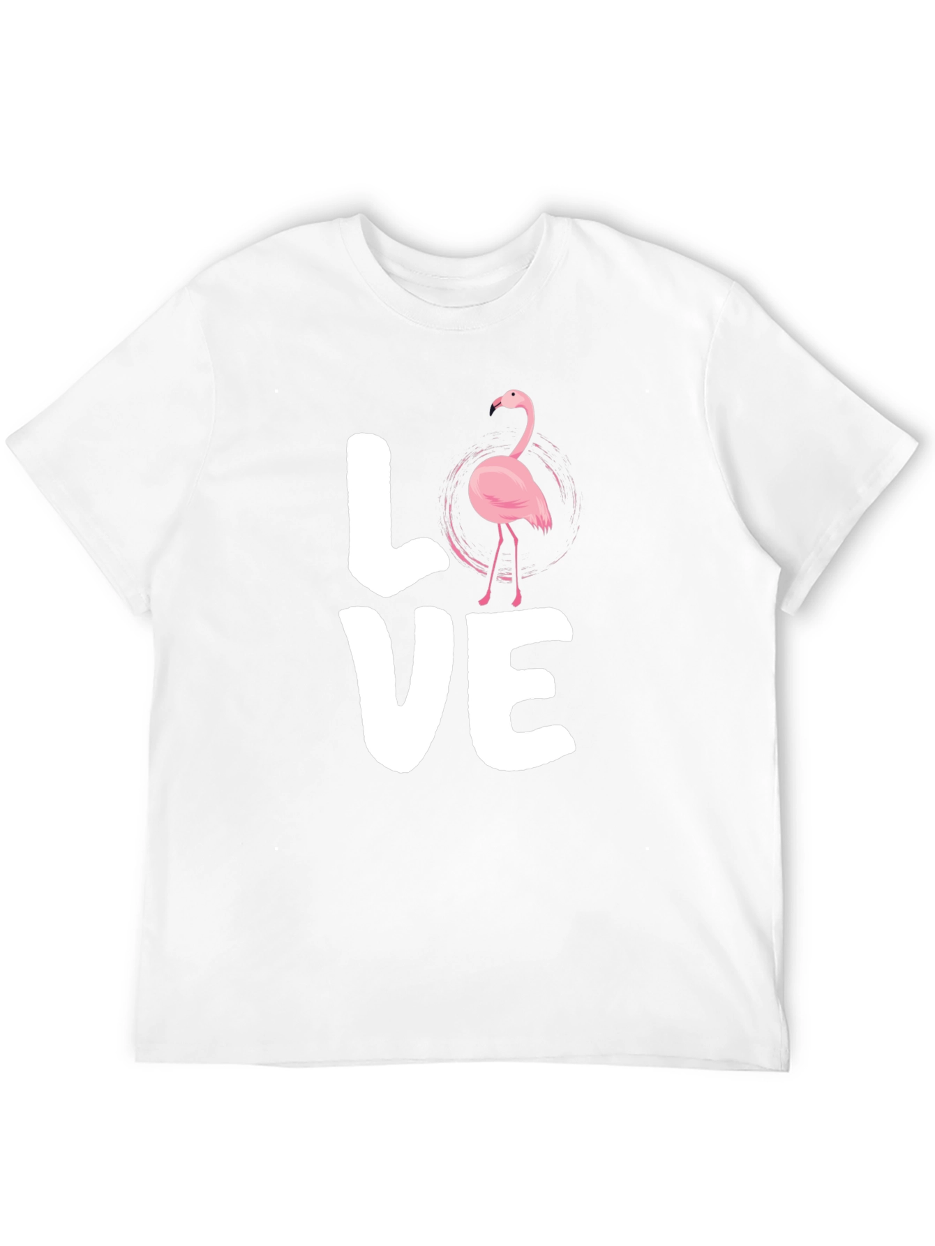 Flamingo Love Graphic Tee - Trendy Casual Shirt