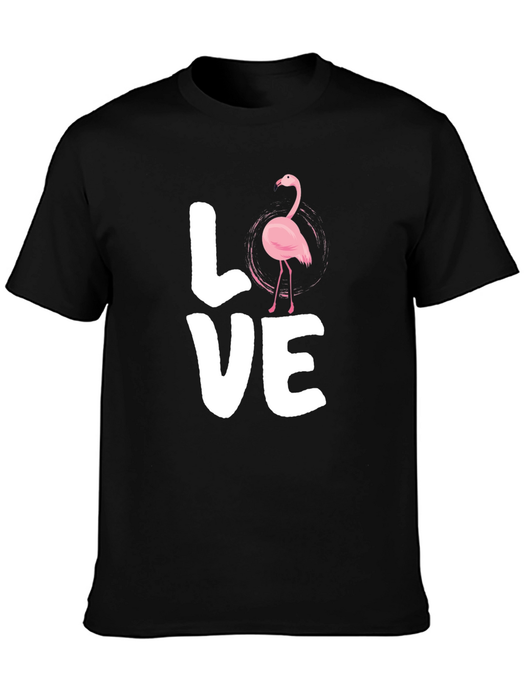 Flamingo Love Graphic Tee - Trendy Casual Shirt
