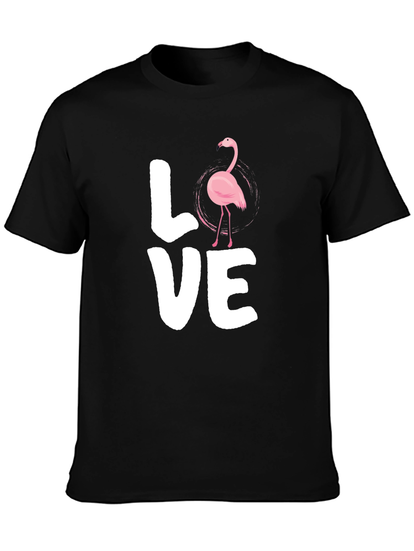 Flamingo Love Graphic Tee - Trendy Casual Shirt