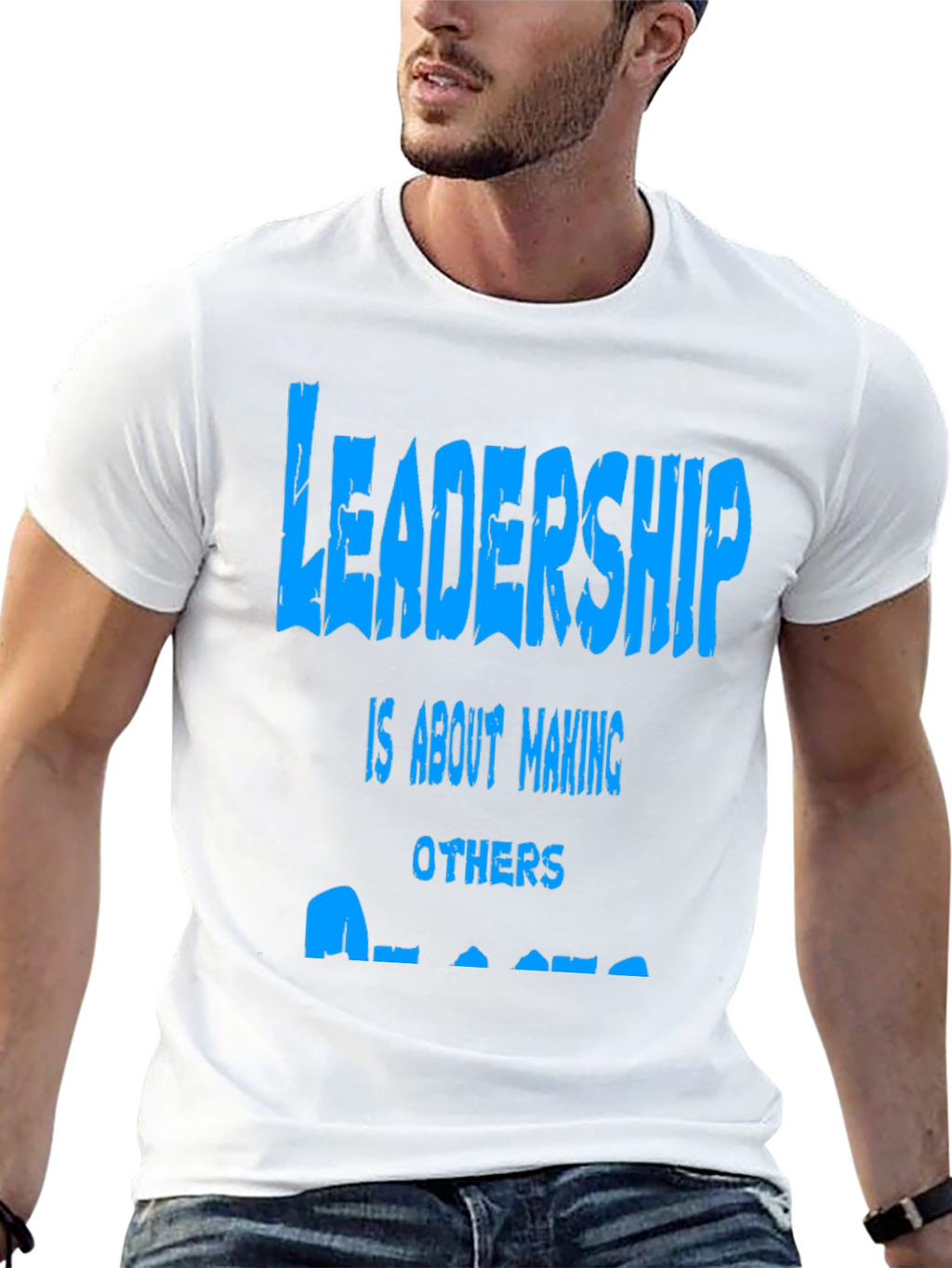 Leadership Graphic Print Tee - Black