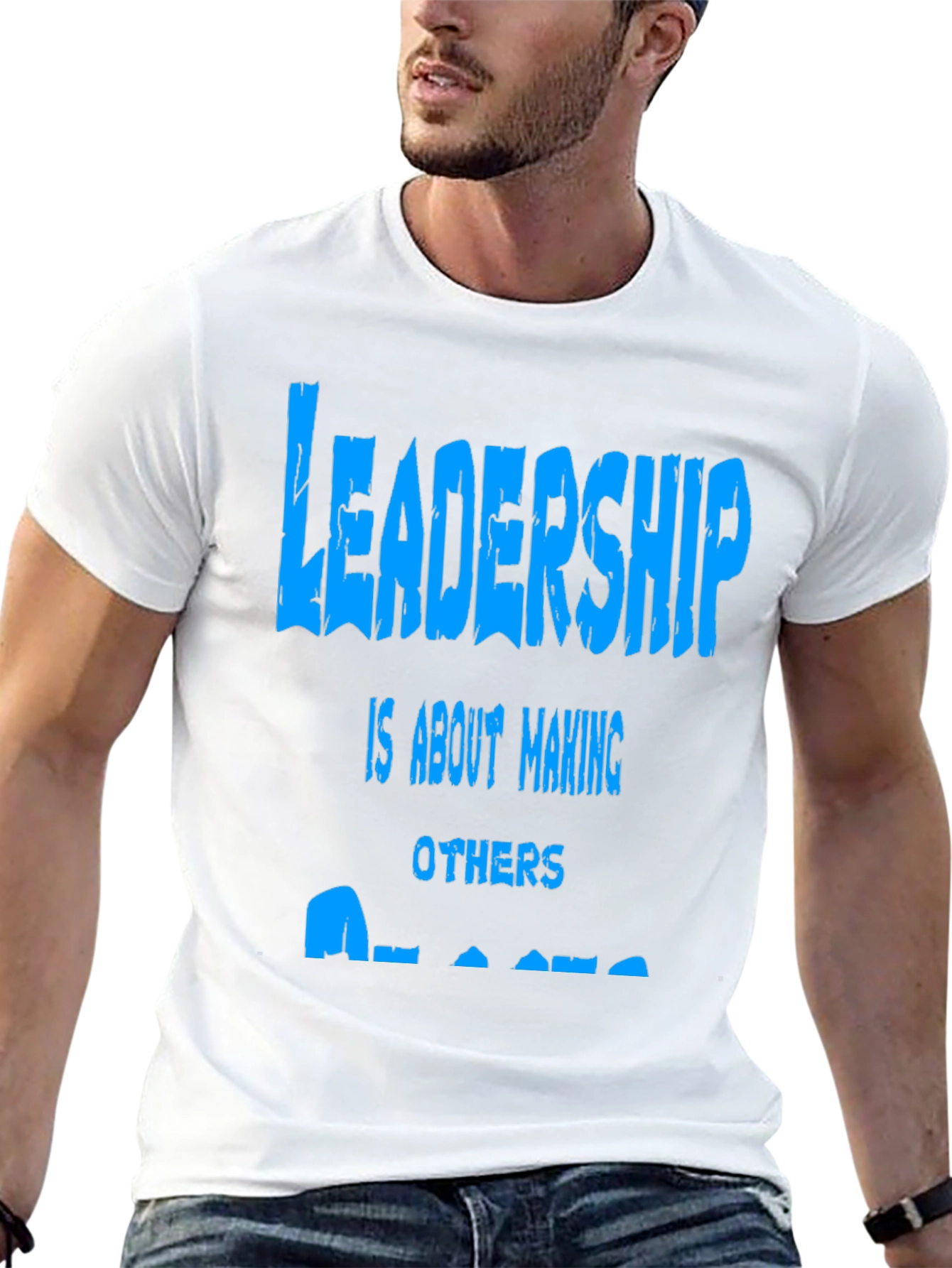 Leadership Graphic Print Tee - Black