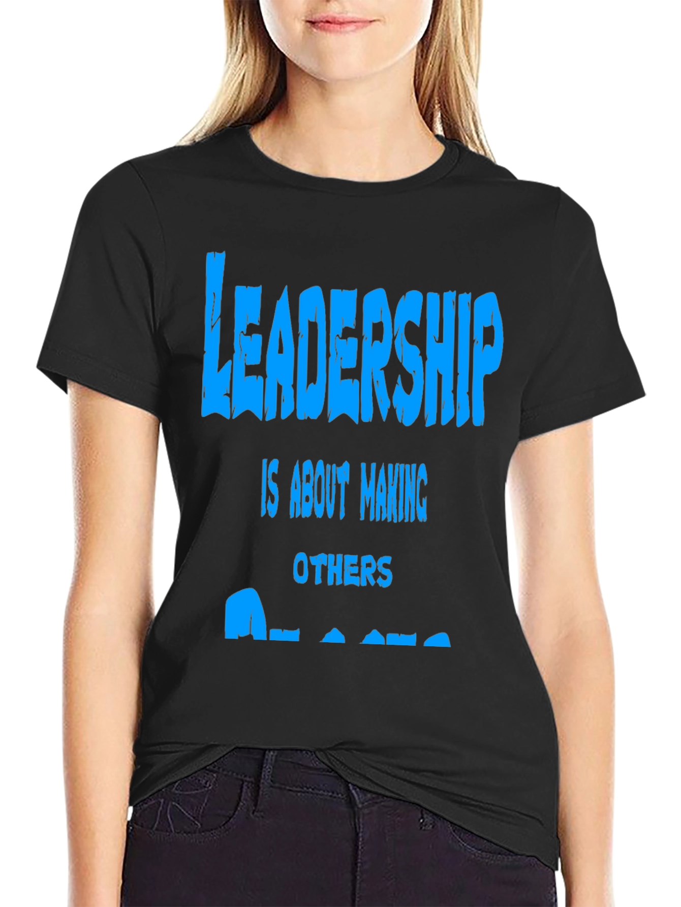 Leadership Graphic Print Tee - Black
