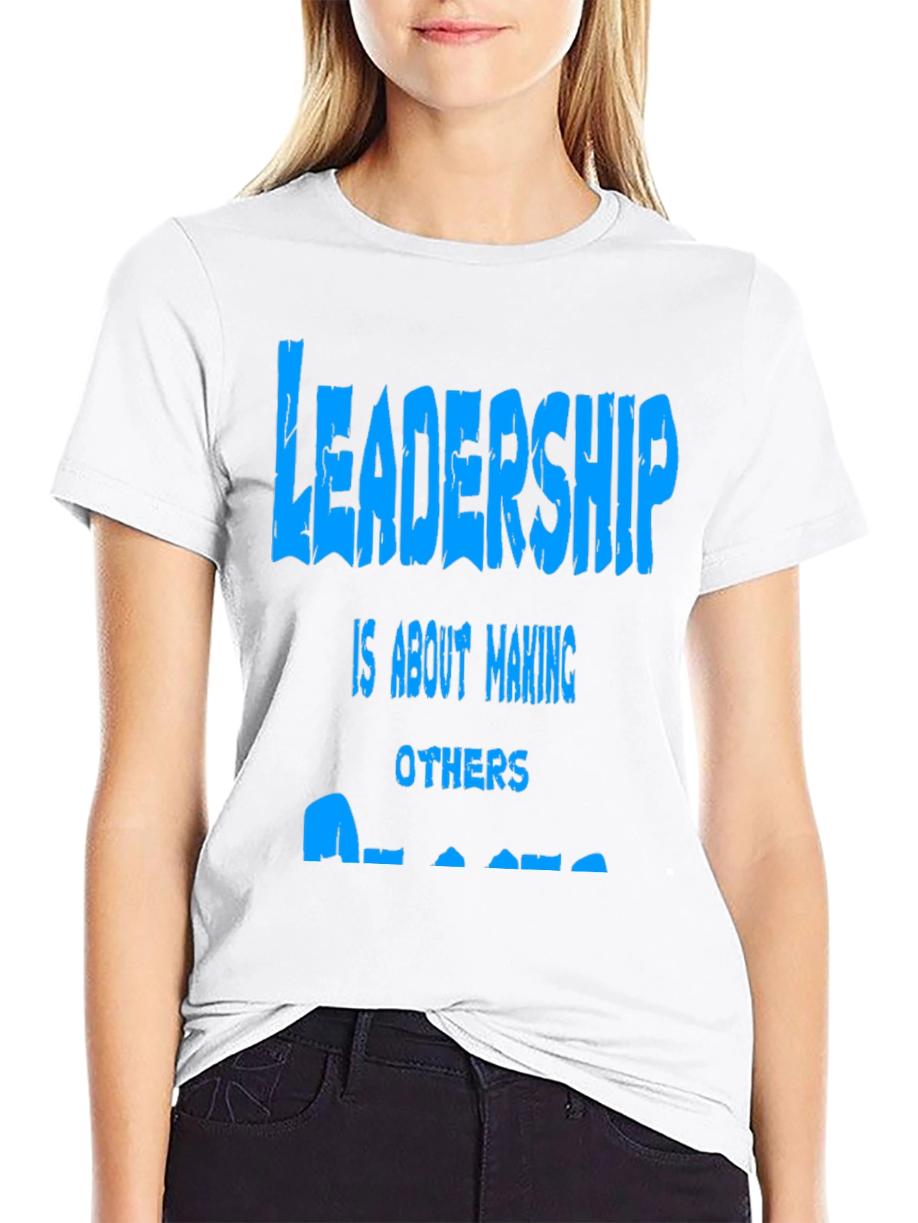 Leadership Graphic Print Tee - Black