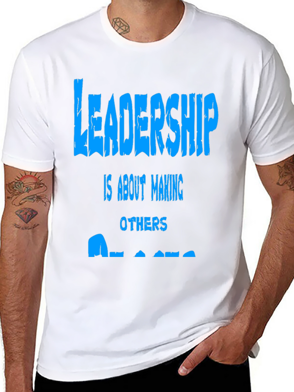 Leadership Graphic Print Tee - Black