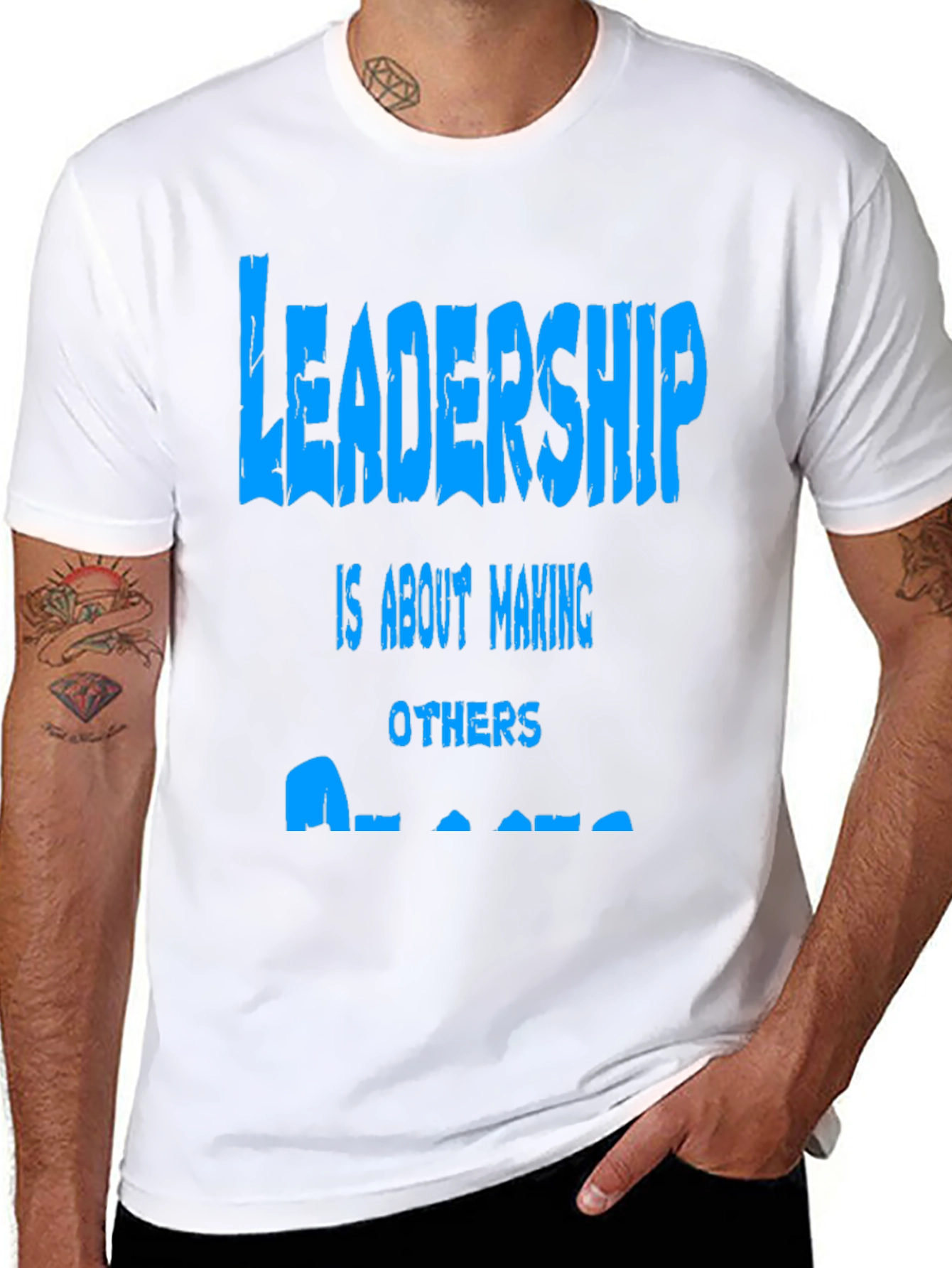 Leadership Graphic Print Tee - Black