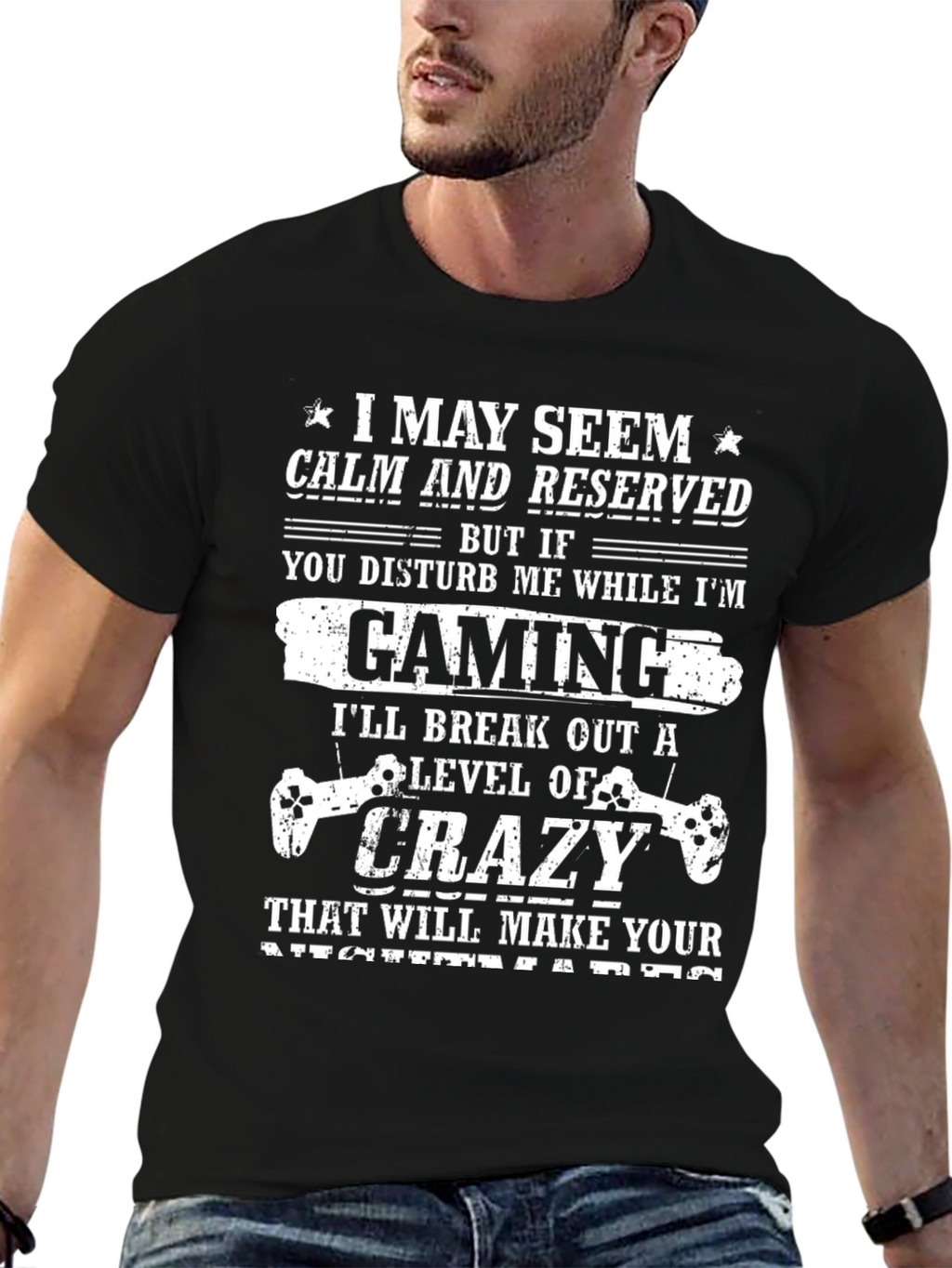 Gamer T-Shirt: Crazy Level Unleashed