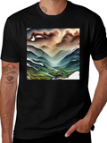 Abstract Mountain Stream T-Shirt