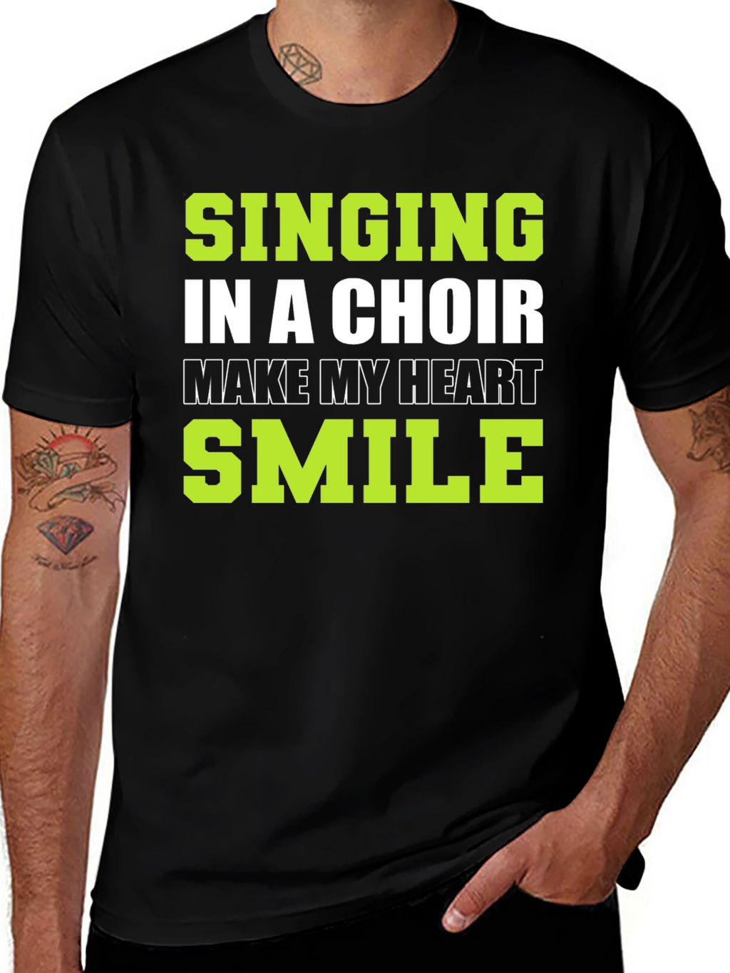 Singing in a Choir T-Shirt: Makes My Heart Smile