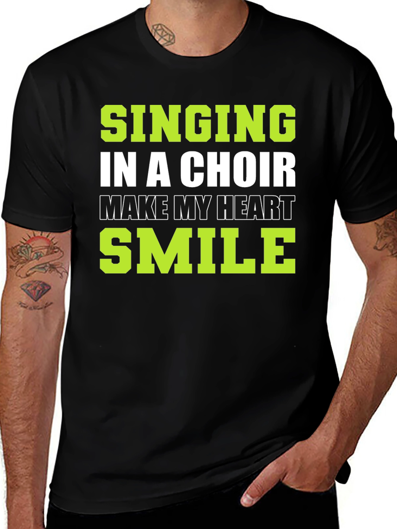 Singing in a Choir T-Shirt: Makes My Heart Smile