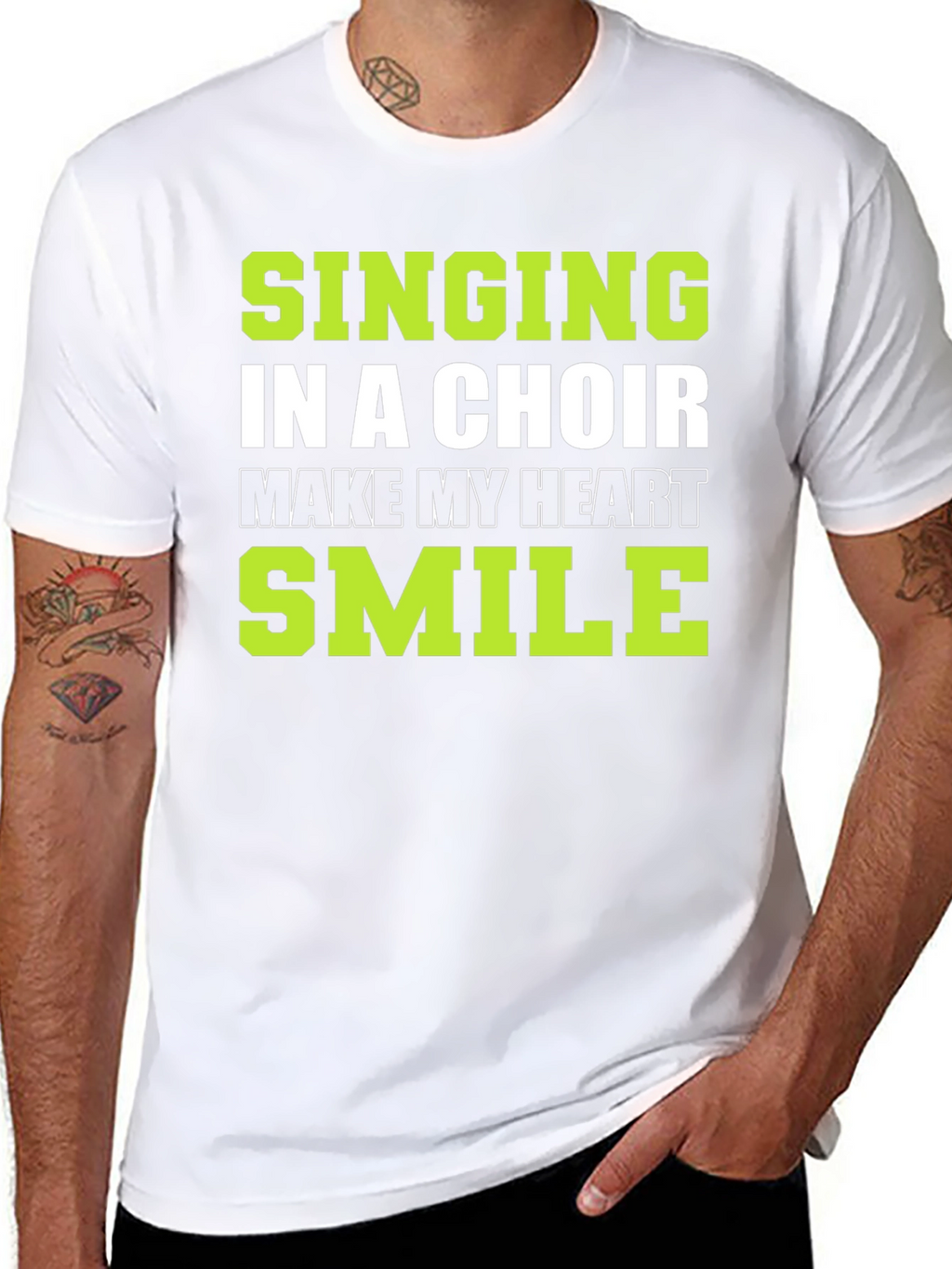 Singing in a Choir T-Shirt: Makes My Heart Smile