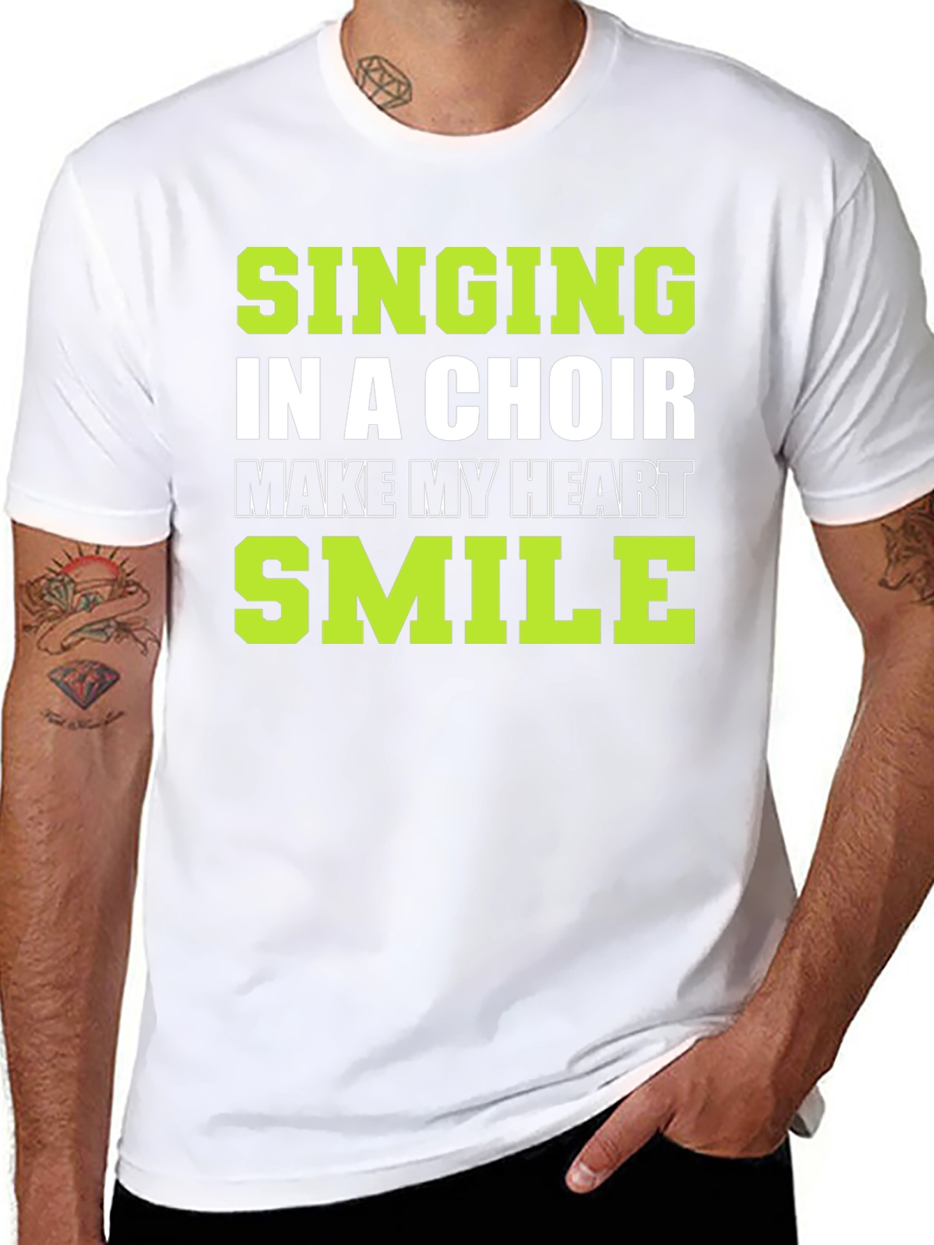 Singing in a Choir T-Shirt: Makes My Heart Smile