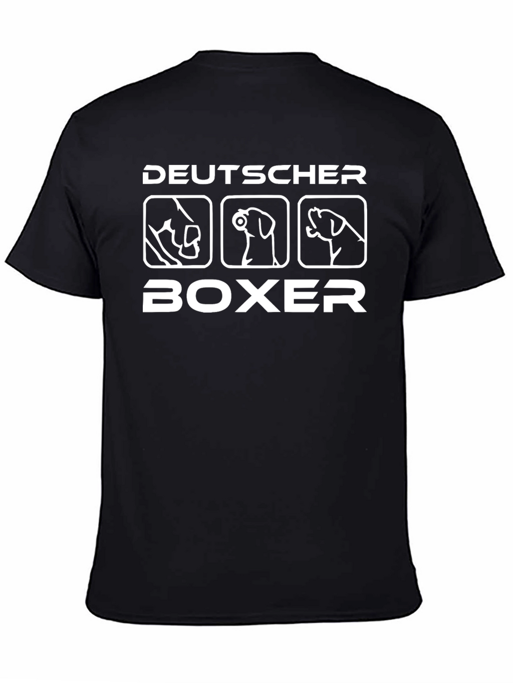 Deutscher Boxer Dog Breed T-Shirt - Black