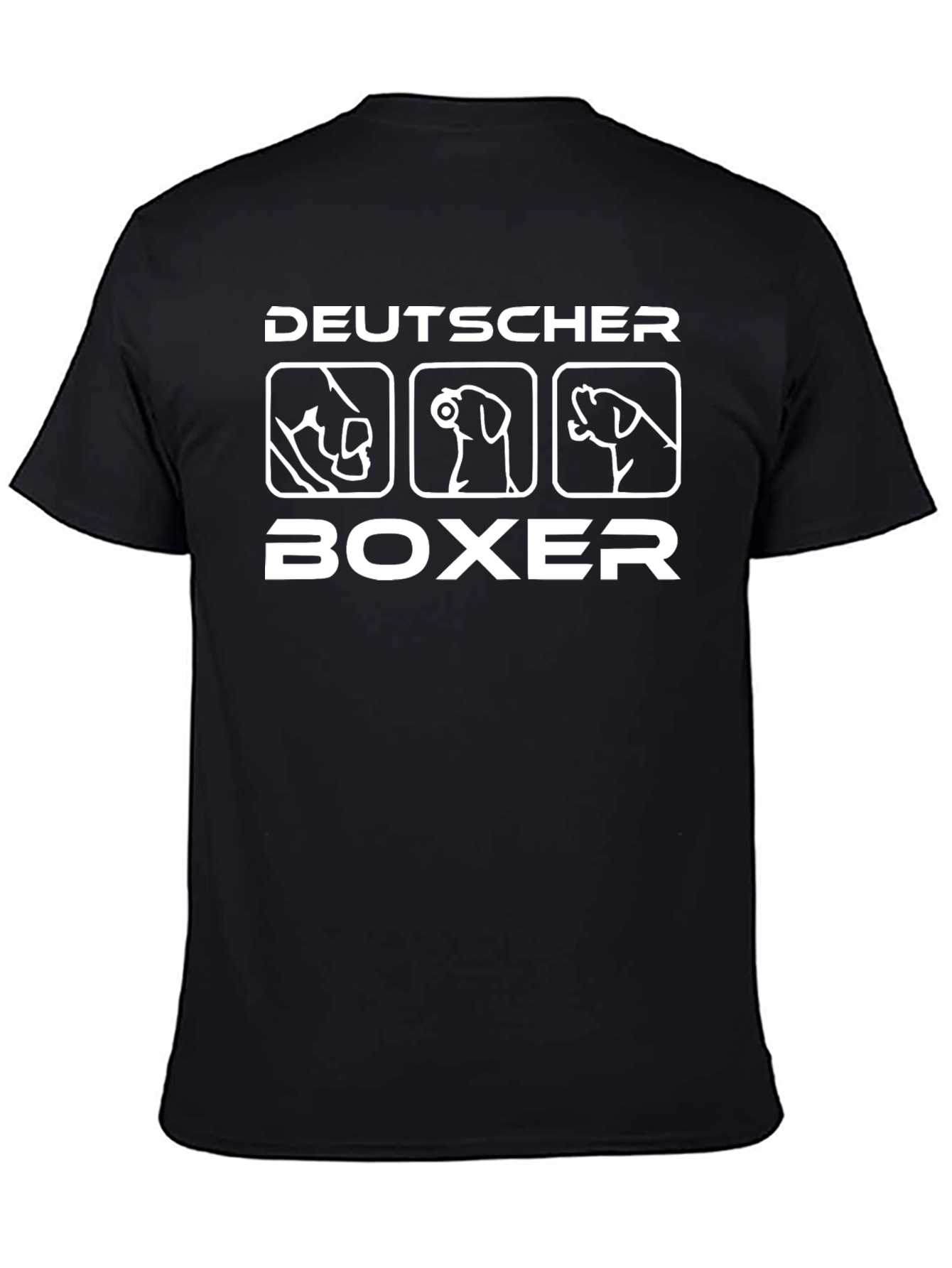 Deutscher Boxer Dog Breed T-Shirt - Black