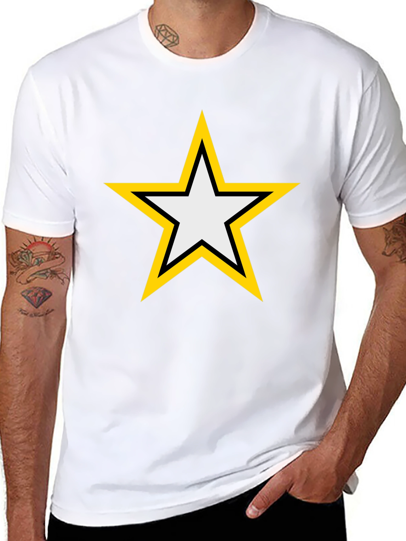 Classic Star Graphic Tee - Black