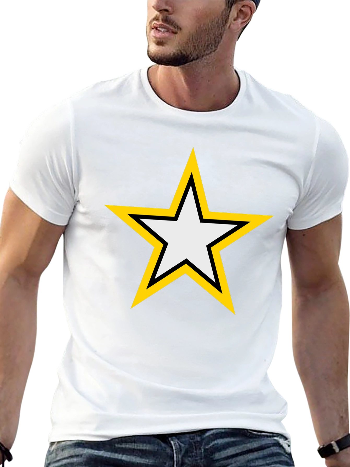 Classic Star Graphic Tee - Black