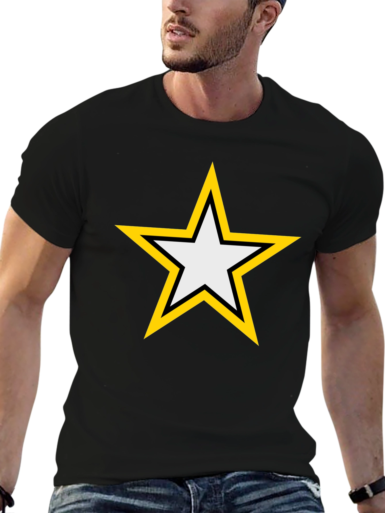 Classic Star Graphic Tee - Black