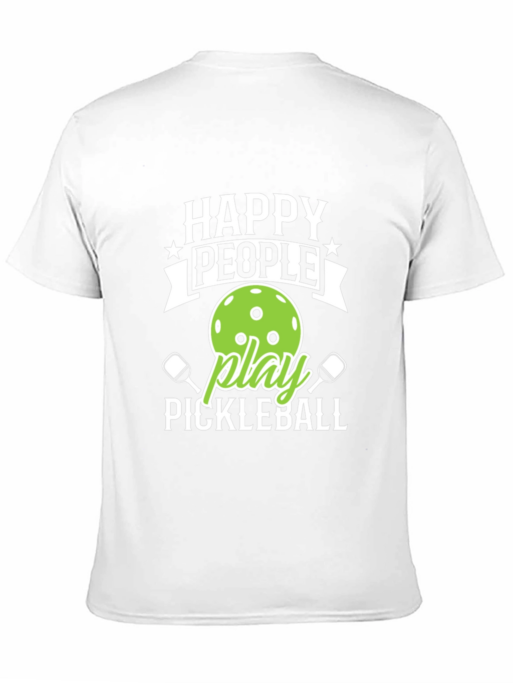 Happy People Play Pickleball Graphic Tee