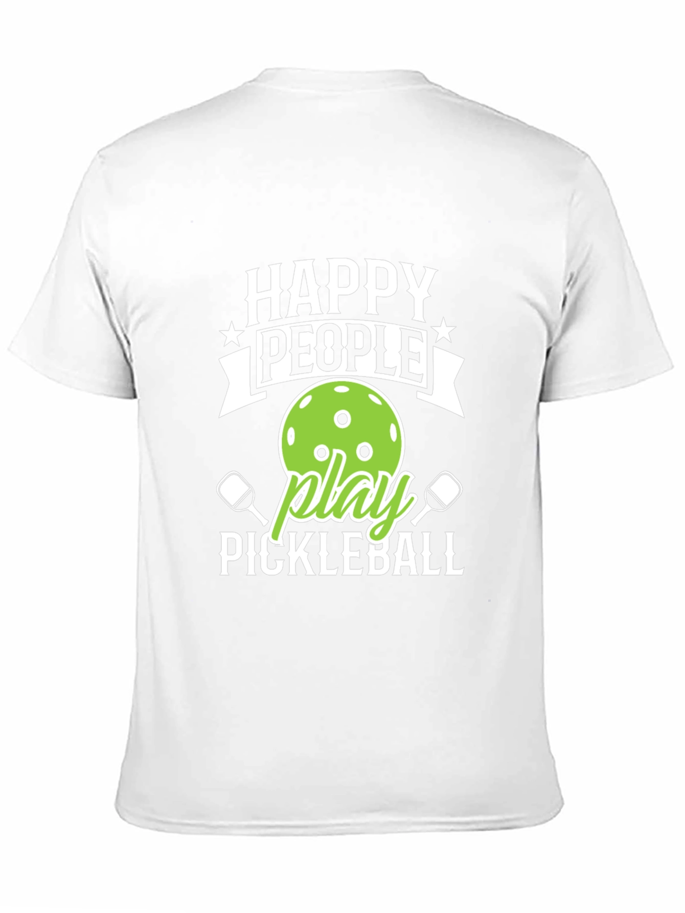 Happy People Play Pickleball Graphic Tee