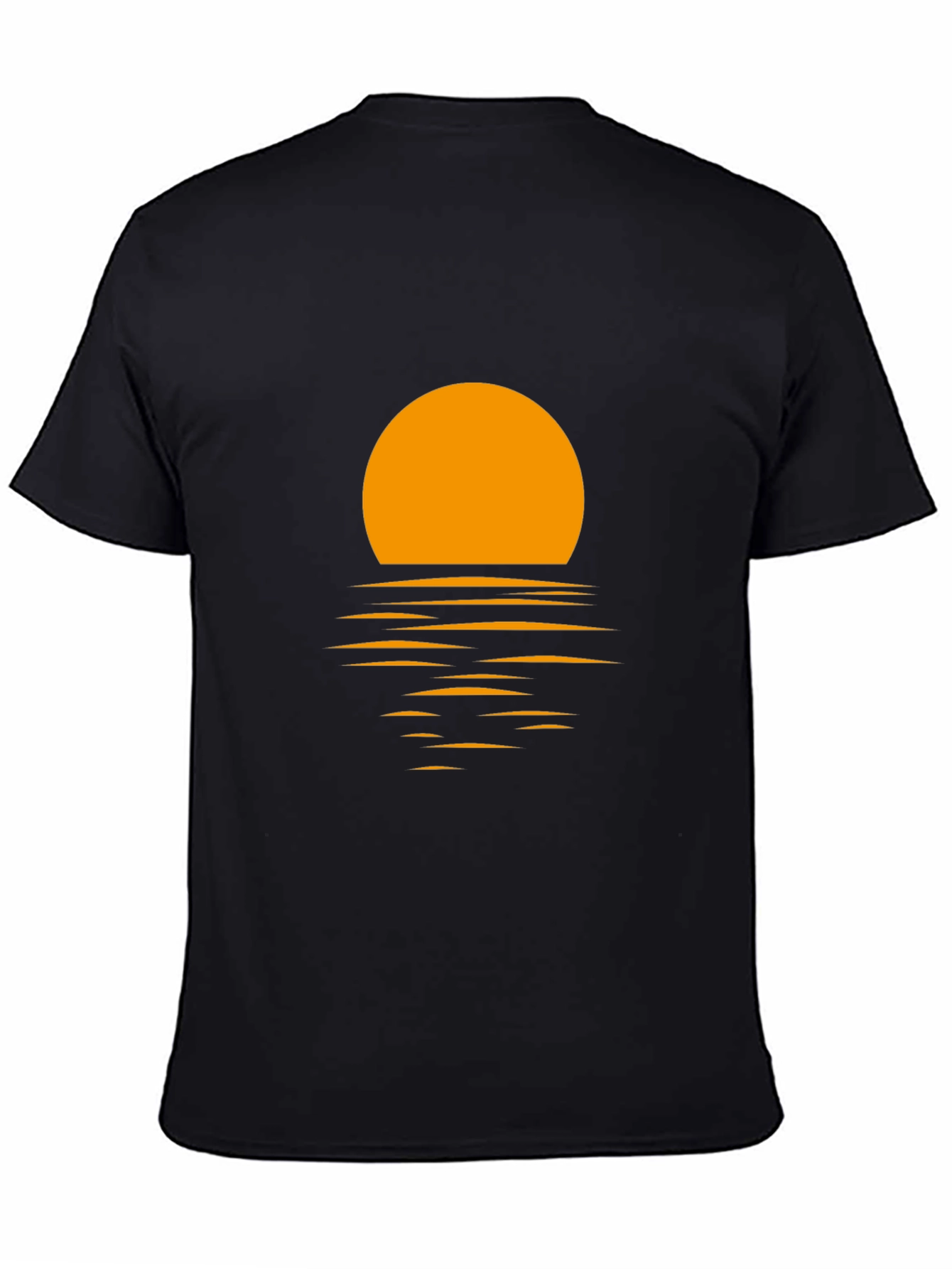 Sunset Graphic Tee - Black Cotton Blend