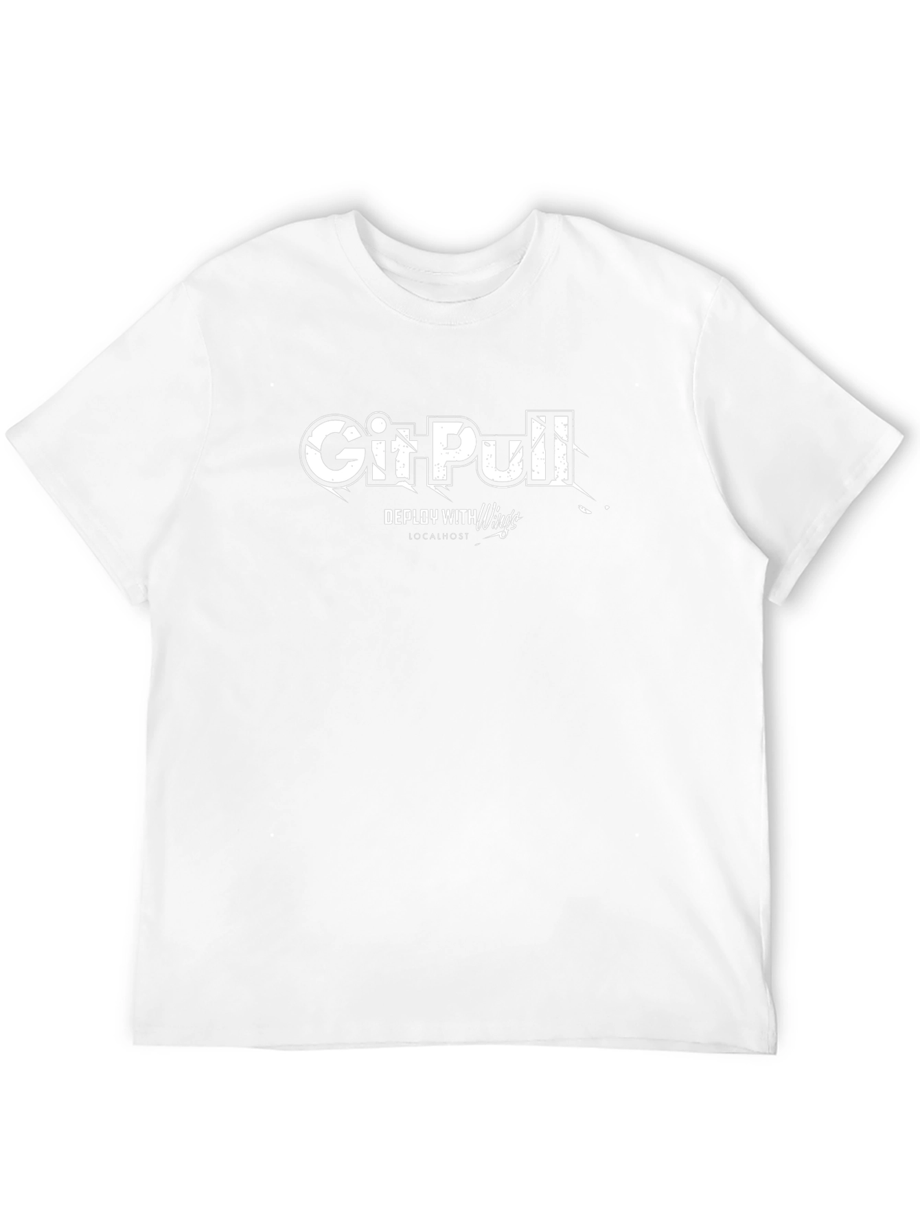 Git Pull Deploy T-Shirt - Black Casual