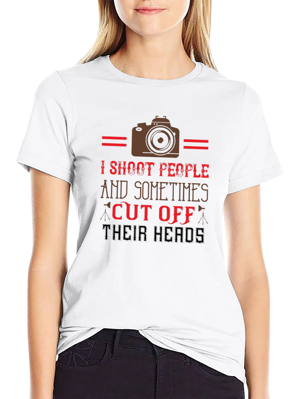 Humorous Photographer T-Shirt - I Shoot People