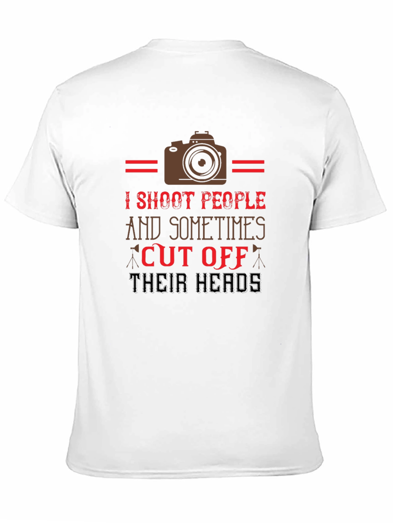Humorous Photographer T-Shirt - I Shoot People