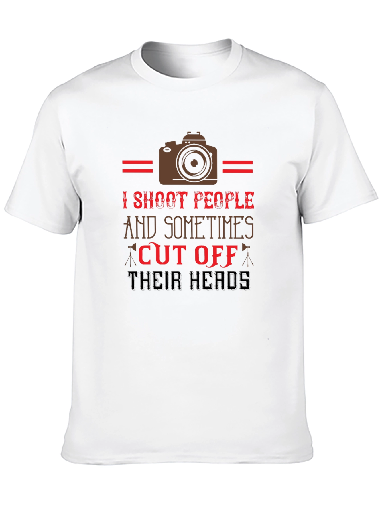 Humorous Photographer T-Shirt - I Shoot People