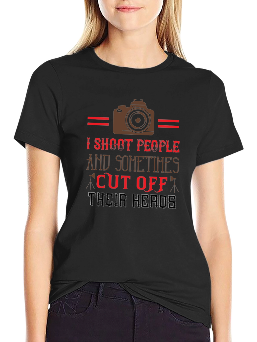Humorous Photographer T-Shirt - I Shoot People