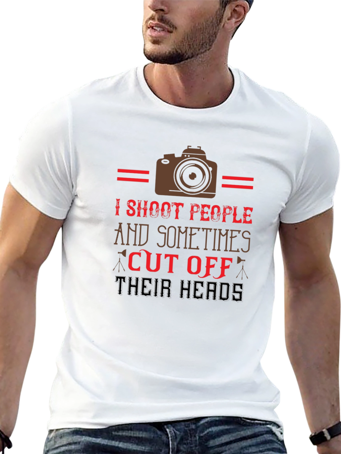 Humorous Photographer T-Shirt - I Shoot People